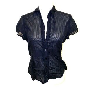 The Limited V-Neck Button Up Blouse